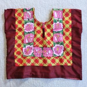 Women's Top Huipil from Mexico Hand Embroidered